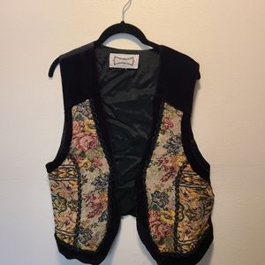 Vintage floral vest